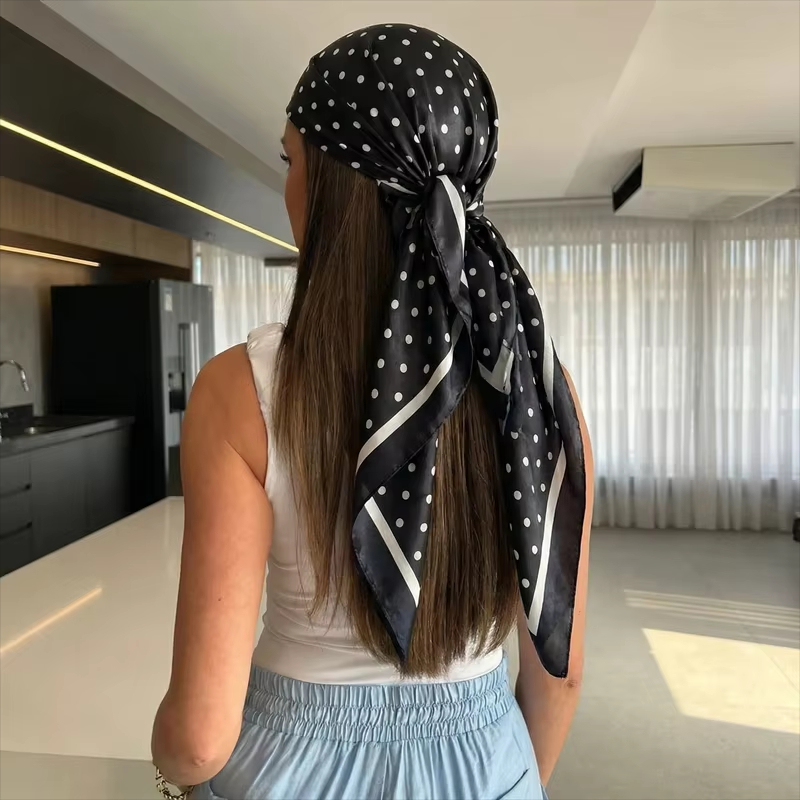 Face Scarf Mask - Новый квадратный шарф с точечным принтом