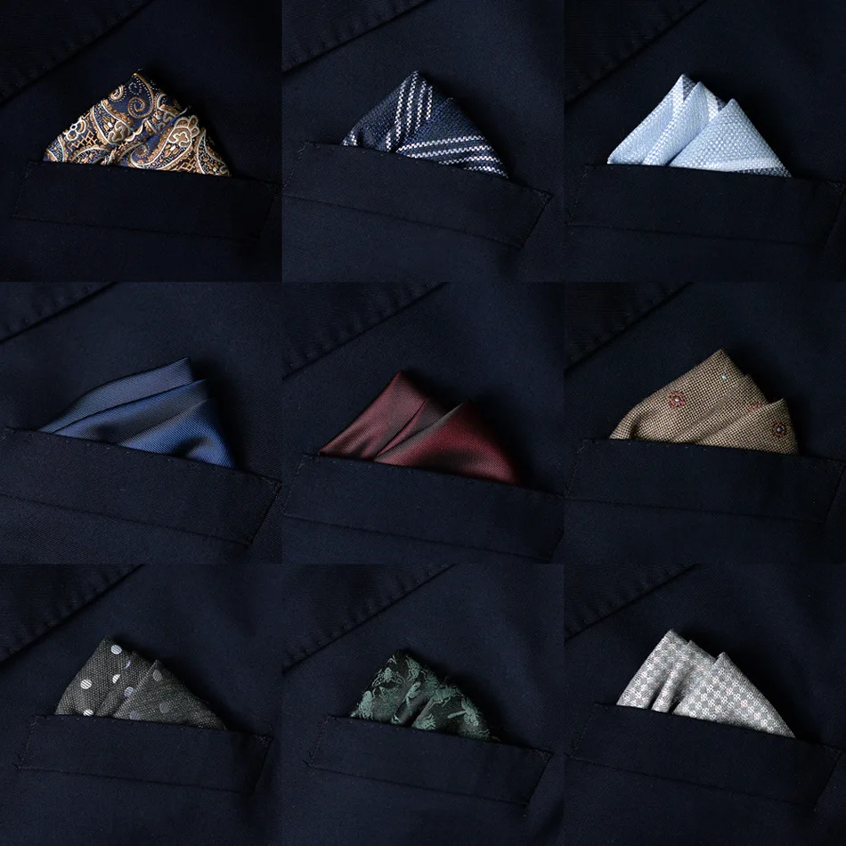 Pocket Square Set - 2 шт., мужской костюм, карманное полотенце,