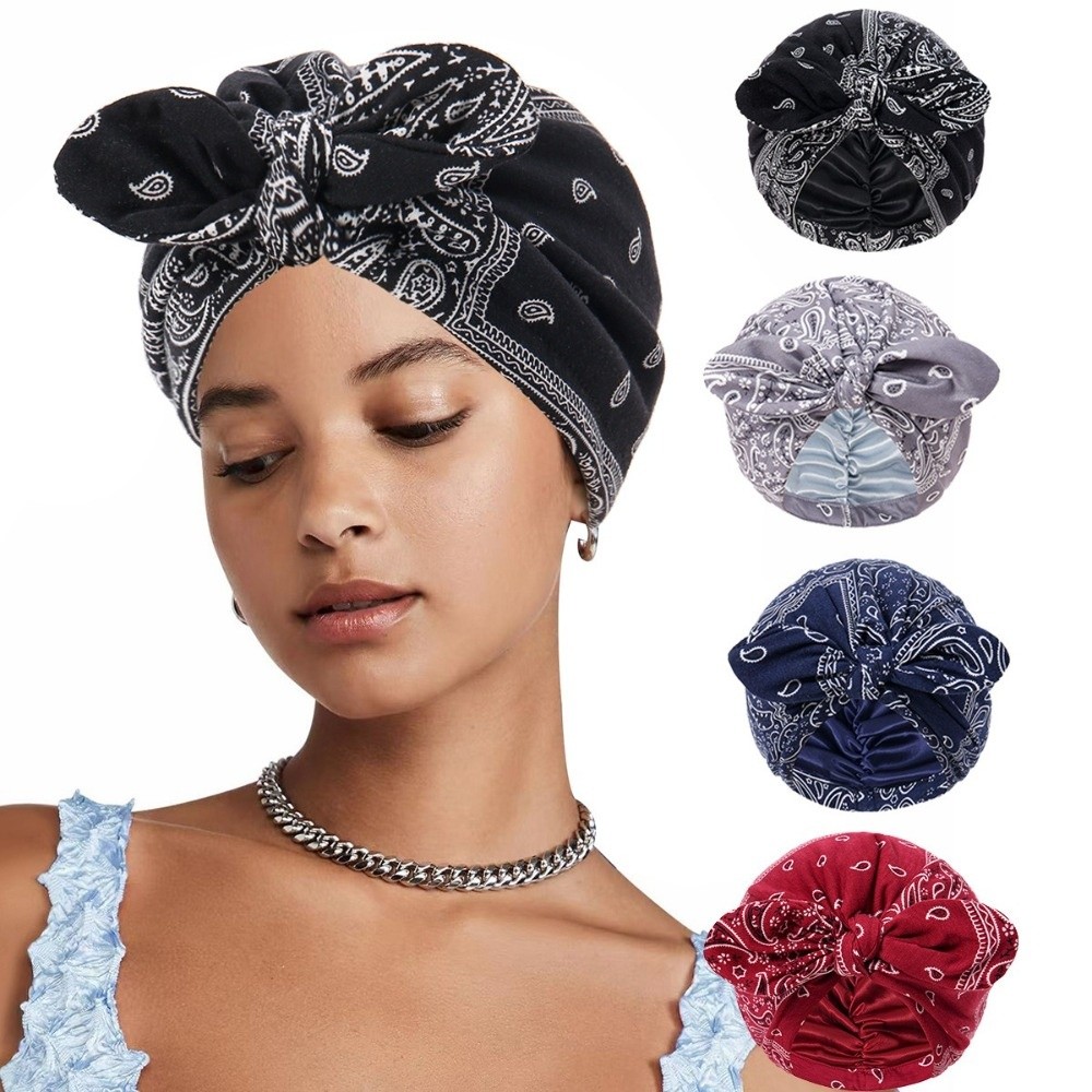 Атласная бандана-тюрбан с прин – обзор и цена Bow Tie Pre Tied