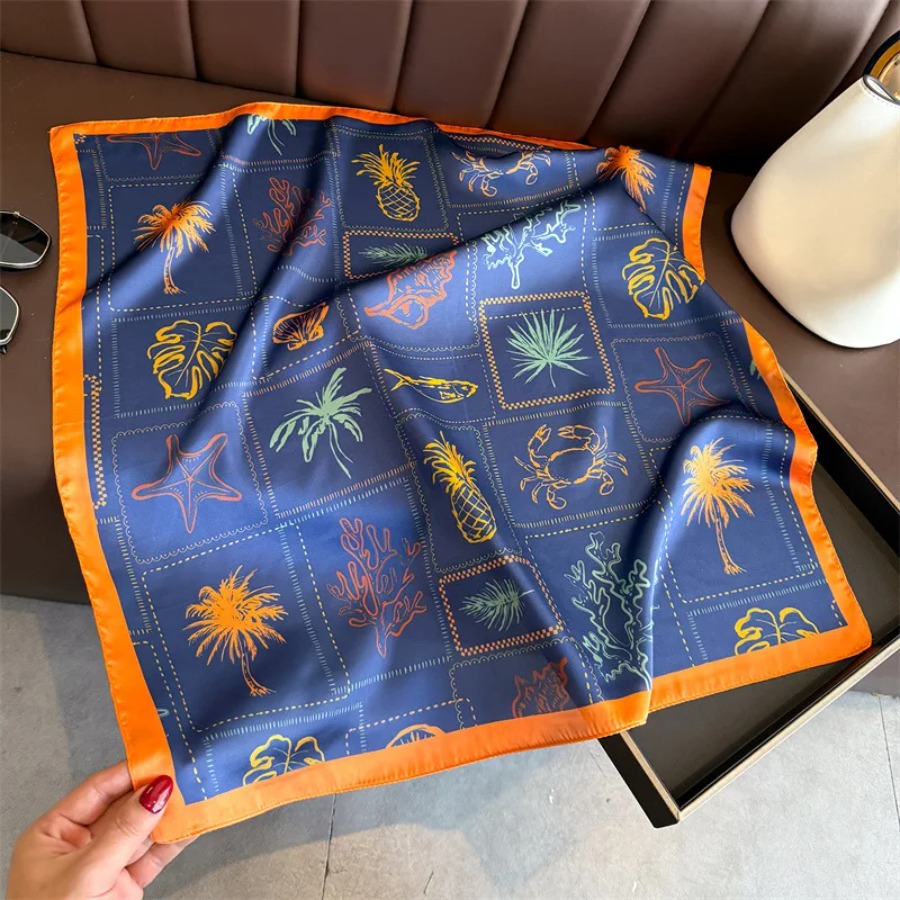 Шелковый квадратный платок Blu – обзор и цена Bandana Cotton