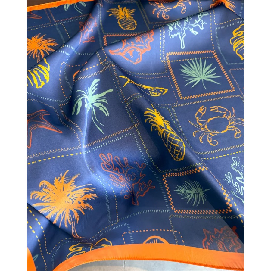 Шелковый квадратный платок Blu – обзор и цена Bandana Cotton